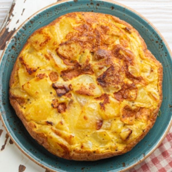 Tortilla de patatas vegana